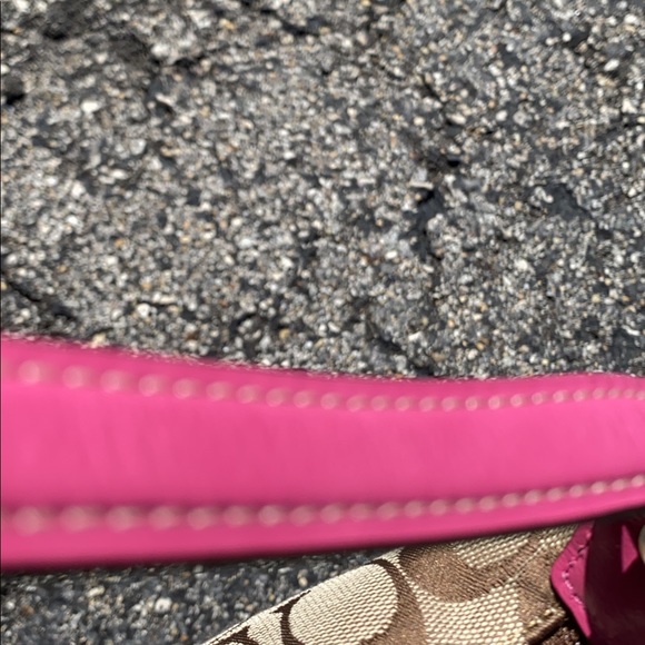 Small coach bag with fish is stripe zip - Picture 4 of 4